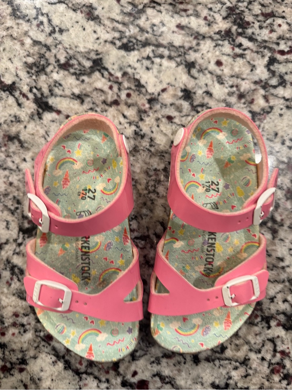 Birkenstock Kids Pink Adjustable Sandals